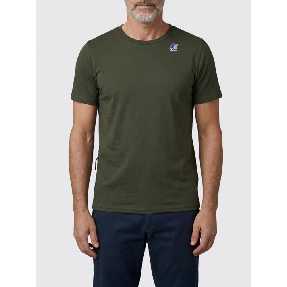 K-Way Men Leonide Cotton T-Shirt With Logo K-Way
